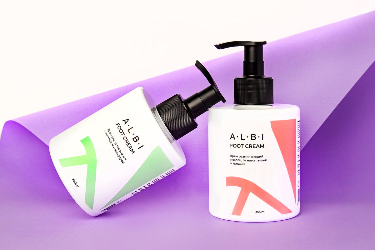 Albi Crème Pieds fatigués au menthol, 300ml - ONGLES PRO