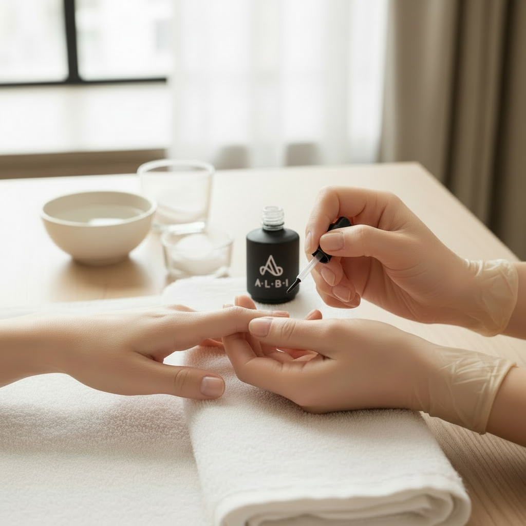 Nail Fresher ALBI - Application avec pinceau flacon
