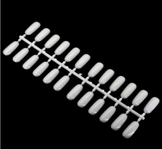 Nuancier Blanc Oval Plat 120 pièces - Ongliers Oval Blanc - ONGLES PRO