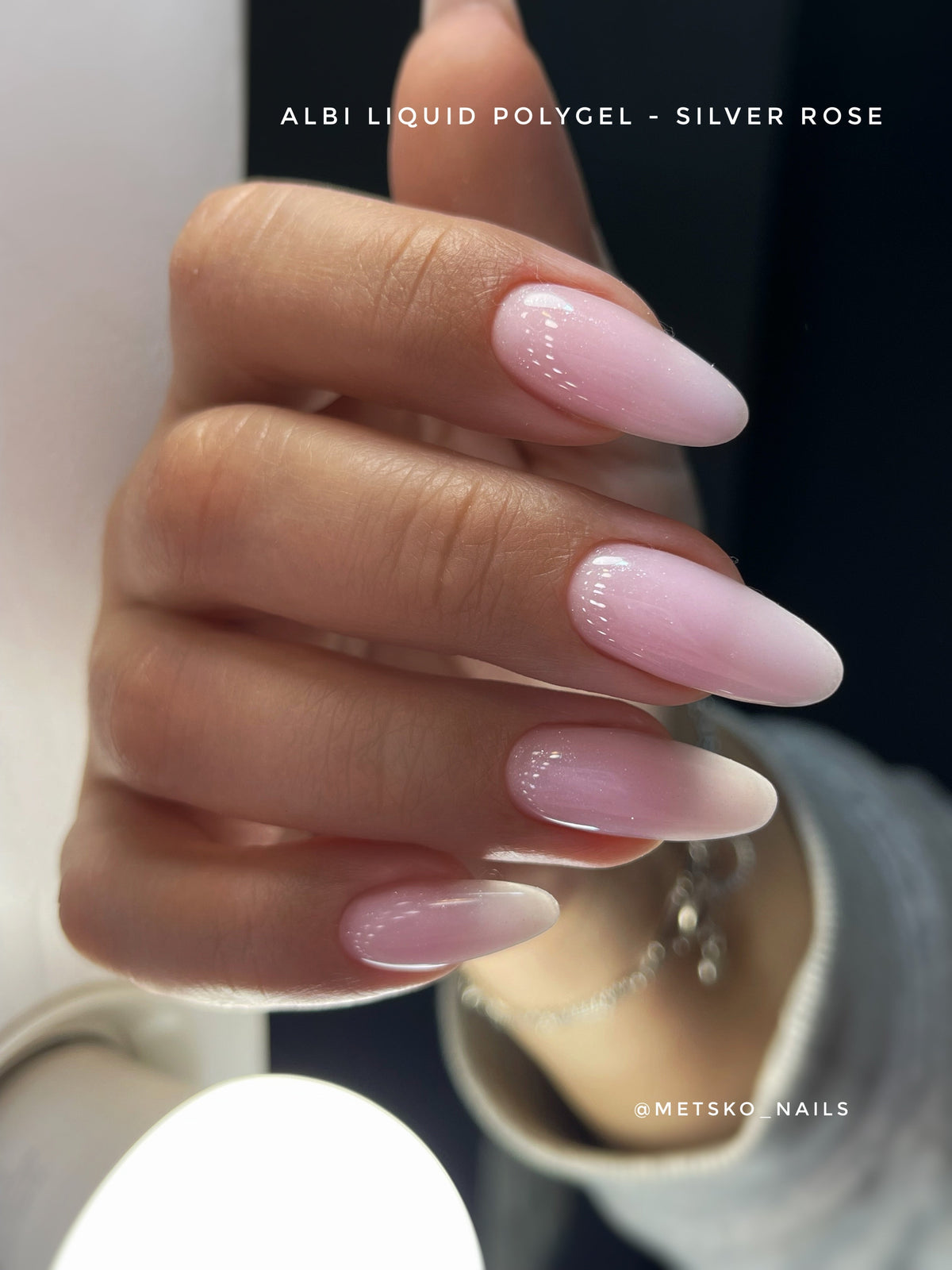 Polygel liquid Albi Silver Rose - ONGLES PRO